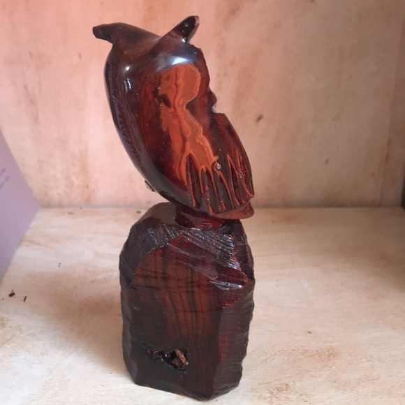 Vintage hand carved Ironwood owl, 2 piece chili/spices crusher rare unique - Picture 3 of 16